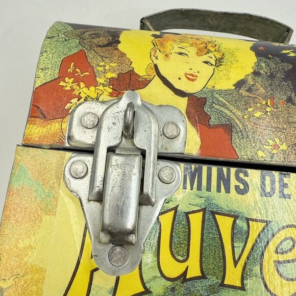 Vintage Galvanized Tin Storage Lunch Box by The MacBeth Collection - Picture 11 of 17